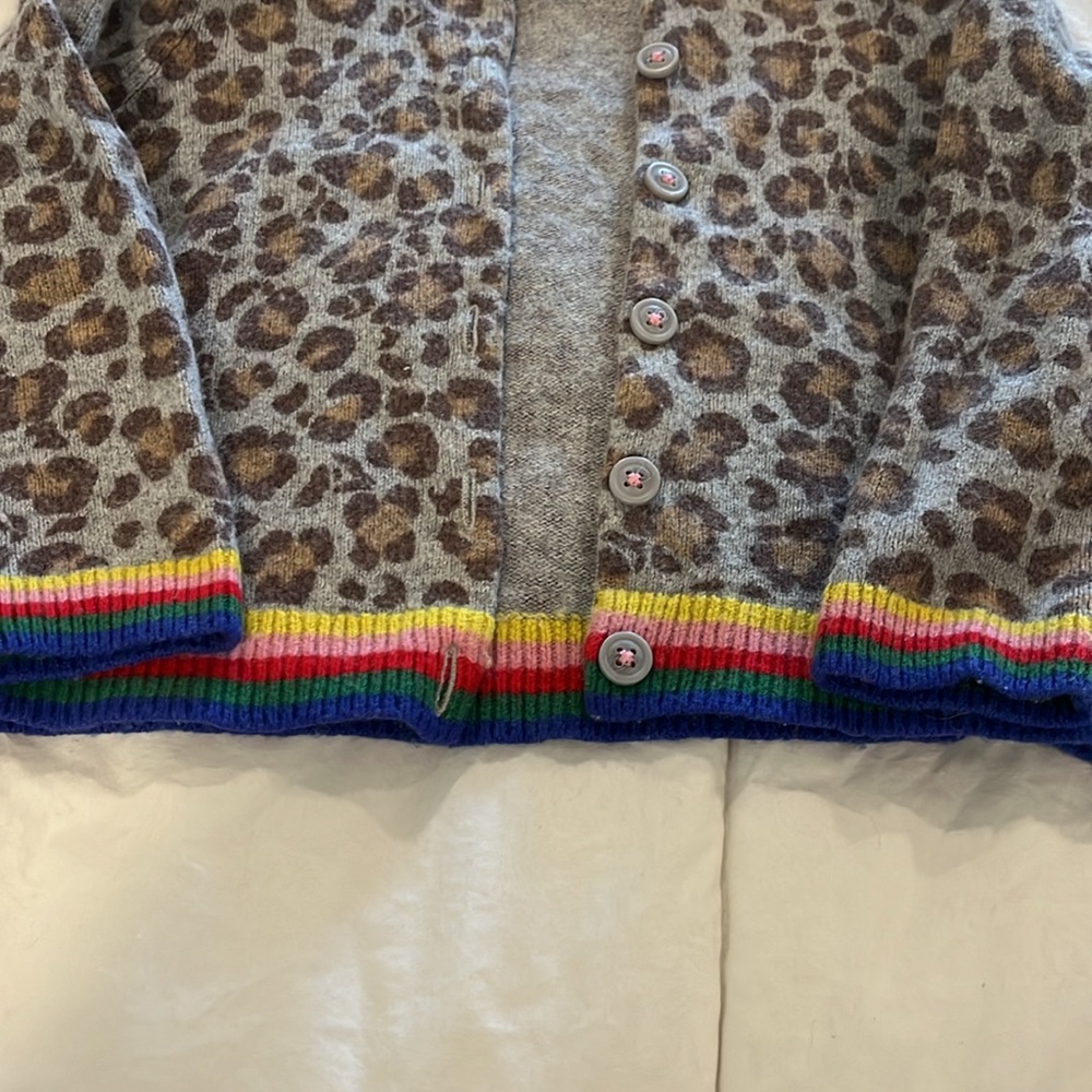 Boden cheetah and rainbow sweater - Picture 4 of 4